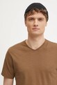 United Colors of Benetton t-shirt in cotone marrone 3JE1J4264