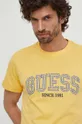 жовтий Бавовняна футболка Guess