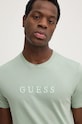 Guess t-shirt in cotone verde M2BP47.K7HD0