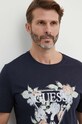 Хлопковая футболка Guess тёмно-синий M4GI11.I3Z14