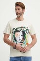 Бавовняна футболка Guess regular бежевий M4GI49.KBW41