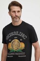 Guess t-shirt bawełniany czarny M4GI56.K9RM1
