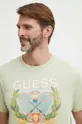 зелений Бавовняна футболка Guess