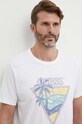 Guess t-shirt bawełniany biały M4GI16.I3Z14