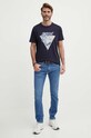 Бавовняна футболка Guess M4GI16.I3Z14 темно-синій SS24