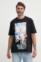 Guess pamut póló fekete M4GI23.K8FQ4