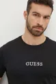 чёрный Хлопковая футболка Guess