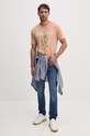 Guess tricou din bumbac M4GI48.K9RM1 portocaliu SS24
