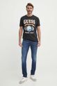 Guess t-shirt bawełniany M4GI57.K9RM1 czarny SS24
