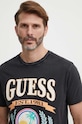 Pamučna majica Guess crna M4GI57.K9RM1