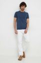 Guess sweter z domieszką jedwabiu CORNELL M4GR05.Z3DN1 granatowy SS24
