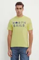 rumena Bombažna kratka majica North Sails