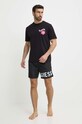 Guess t-shirt bawełniany FLOWER F4GI01.I3Z11 czarny SS24