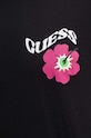 Guess t-shirt bawełniany FLOWER F4GI01.I3Z11 czarny