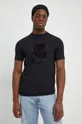črna Kratka majica Karl Lagerfeld Moški