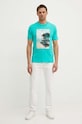 United Colors of Benetton t-shirt bawełniany 3I1XU108Z zielony SS24