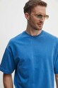 United Colors of Benetton tricou din bumbac albastru 3O04U108R