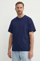 United Colors of Benetton t-shirt bawełniany granatowy 3MI6U108T