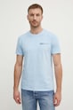 Odzież United Colors of Benetton t-shirt bawełniany 3F98U1092 niebieski