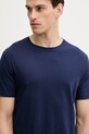 United Colors of Benetton pamut póló sötétkék 3P7XU1058