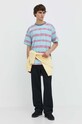 Quiksilver tricou din bumbac EQYKT04340 turcoaz SS24