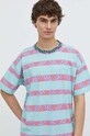 Quiksilver tricou din bumbac turcoaz EQYKT04340