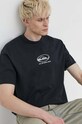 Quiksilver t-shirt in cotone nero AQYZT09545