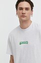 Îmbrăcăminte Quiksilver tricou din bumbac AQYZT09543 gri