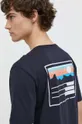 granatowy Quiksilver t-shirt bawełniany