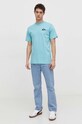 Quiksilver t-shirt bawełniany EQYZT07657 niebieski SS24