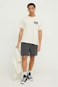Quiksilver t-shirt bawełniany EQYZT07605 beżowy SS24