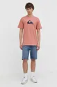 Quiksilver t-shirt in cotone rosso