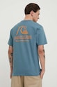 Îmbrăcăminte Quiksilver tricou din bumbac AQYZT09560 albastru