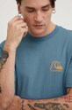 Bavlněné tričko Quiksilver modrá AQYZT09560