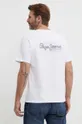 λευκό Βαμβακερό μπλουζάκι Pepe Jeans SINGLE CLIFORD