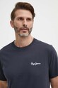 Хлопковая футболка Pepe Jeans SINGLE CLIFORD тёмно-синий PM509367