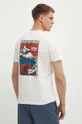 beżowy Napapijri t-shirt bawełniany S-Martre Męski