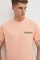 Napapijri t-shirt bawełniany S-Martre różowy NP0A4HQBP1I1