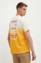 żółty Napapijri t-shirt bawełniany S-Howard Męski