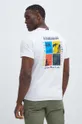 biały Napapijri t-shirt bawełniany S-Gras