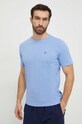 Napapijri t-shirt bawełniany Salis NP0A4H8DI001 niebieski SS24