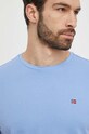 Napapijri t-shirt bawełniany Salis niebieski NP0A4H8DI001