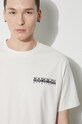 Napapijri t-shirt bawełniany S-Kotcho NP0A4HTVN1A1 beżowy