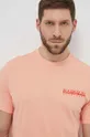 ροζ Βαμβακερό μπλουζάκι Napapijri S-Gouin