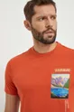 oranžová Bavlnené tričko Napapijri S-Canada