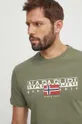Бавовняна футболка Napapijri <p>Основний матеріал: 100% Бавовна Резинка: 95% Бавовна, 5% Еластан</p>
