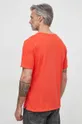 Tommy Hilfiger t-shirt z domieszką lnu czerwony