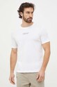 United Colors of Benetton t-shirt bawełniany nadruk biały 30964M019