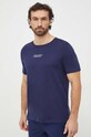 United Colors of Benetton t-shirt bawełniany nadruk granatowy 30964M019