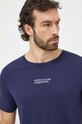 United Colors of Benetton t-shirt bawełniany granatowy 30964M019